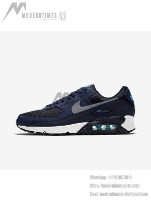 Nike Air Max 90 'Navy Blue' CV1634-400 | Sleek Navy Design with Light Blue Accents and Max Air Comfort