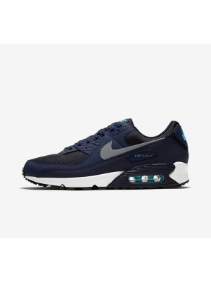 Nike Air Max 90 'Navy Blue' CV1634-400 | Sleek Navy Design with Light Blue Accents and Max Air Comfort