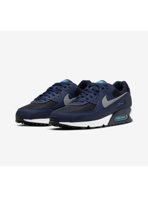 Nike Air Max 90 'Navy Blue' CV1634-400 | Sleek Navy Design with Light Blue Accents and Max Air Comfort