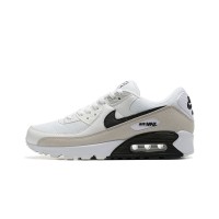 Nike Air Max 90 CW7483-100 - White & Light Grey Sneakers with Black Swoosh | Iconic Comfort & Timeless Style