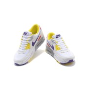 Nike Air Max 90 DA8726-100 - White Sneakers with Vibrant Yellow, Purple & Red Accents | Iconic Style & Comfort