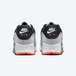 Nike Air Max 90 DC9845-100 grey and black sneakers with orange accents