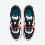 Nike Air Max 90 DC9845-100 grey and black sneakers with orange accents