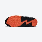 Nike Air Max 90 DC9845-100 grey and black sneakers with orange accents