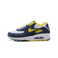 Nike Air Max 90 DC9845-101 - Navy Blue Sneakers with Yellow Accents | Bold Style & Everyday Comfort