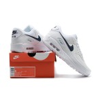 Nike Air Max 90 DH1316-101 - White Sneakers with Navy & Green Accents