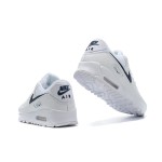 Nike Air Max 90 DH1316-101 - White Sneakers with Navy & Green Accents