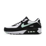 Nike Air Max 90 DH4619-100 - ブラック＆ホワイトスニーカー、ミントグリーンスウッシュ付き