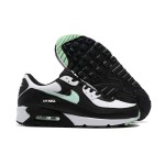 Nike Air Max 90 DH4619-100 - ブラック＆ホワイトスニーカー、ミントグリーンスウッシュ付き