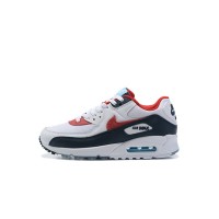 Nike Air Max 90 DJ5170-100 - White, Black & Red Sneakers with Blue Accents | Timeless Style & Superior Comfort