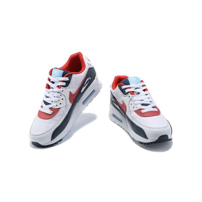 Nike Air Max 90 DJ5170-100 - White, Black & Red Sneakers with Blue Accents | Timeless Style & Superior Comfort