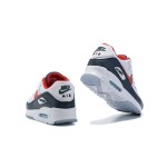 Nike Air Max 90 DJ5170-100 - White Sneakers with Black, Red, and Blue Accents