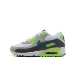 Nike Air Max 90 DJ6897-100 - White sneakers with neon green and grey accents