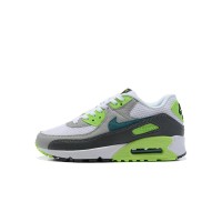 Nike Air Max 90 DJ6897-100 - White Sneakers with Neon Green & Grey Accents | Fresh Design & Everyday Comfort