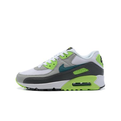 Nike Air Max 90 DJ6897-100 - White Sneakers with Neon Green & Grey Accents | Fresh Design & Everyday Comfort