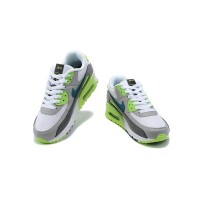 Nike Air Max 90 DJ6897-100 - White Sneakers with Neon Green & Grey Accents | Fresh Design & Everyday Comfort