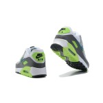 Nike Air Max 90 DJ6897-100 - White sneakers with neon green and grey accents