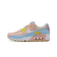 Nike Air Max 90 DJ9997-100 - "Pastel Multicolor" Edition | Beige Sneakers with Soft Blue, Pink & Yellow Accents for Vibrant Style