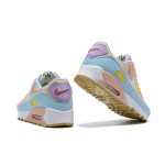 Nike Air Max 90 "Pastel Multicolor" - Beige Sneakers with Blue, Pink & Yellow Accents