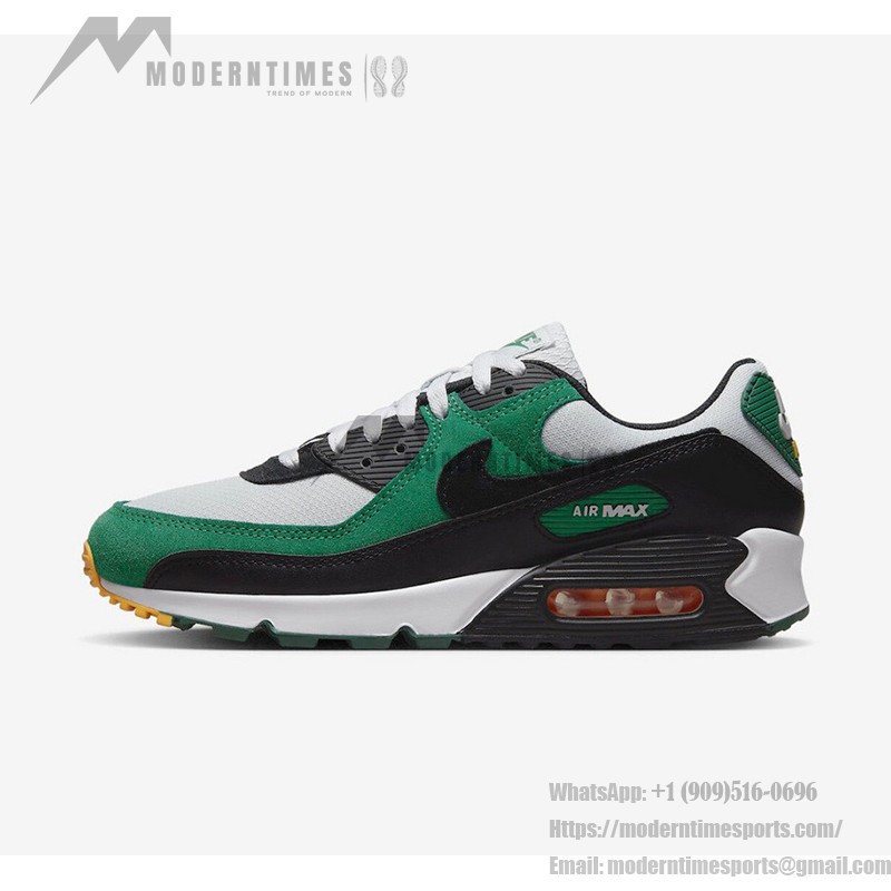 Nike Air Max 90 DM0029-004 - Green & Black Sneakers with White Details