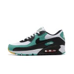 Nike Air Max 90 DM0029-004 White & Teal Sneakers with Black Overlays