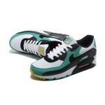 Nike Air Max 90 DM0029-004 화이트 & 티얼 스니커즈, 블랙 오버레이 포함