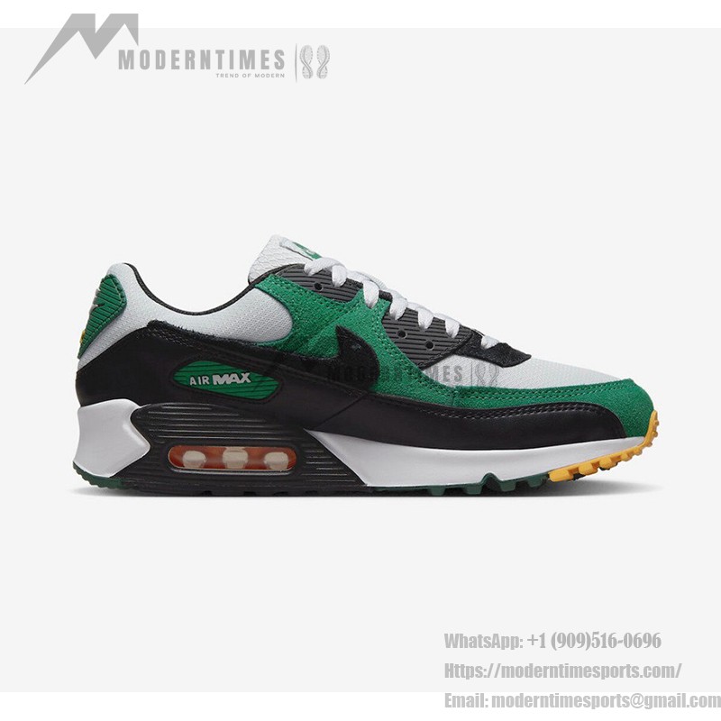 Nike Air Max 90 DM0029-004 - Green & Black Sneakers with White Details