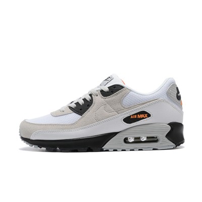 Nike Air Max 90 DM0029-100 - White & Beige Sneakers with Black Details | Iconic Comfort & Sleek Style