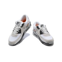 Nike Air Max 90 DM0029-100 - White & Beige Sneakers with Black Details | Iconic Comfort & Sleek Style