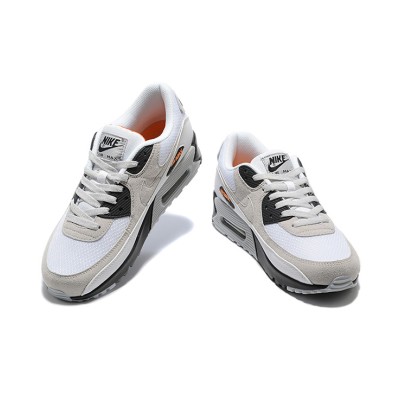 Nike Air Max 90 DM0029-100 - White & Beige Sneakers with Black Details | Iconic Comfort & Sleek Style