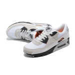 Nike Air Max 90 DM0029-100 - White and Beige Sneakers with Black Details