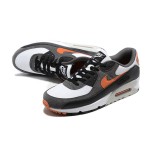 Nike Air Max 90 DM0029-101 - Graue, Schwarze & Weiße Sneaker mit Orangen Akzenten