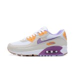 Nike Air Max 90 DM0029-102 - Beige Sneakers with Purple and Orange Highlights