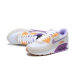 Nike Air Max 90 DM0029-102 - Beige Sneakers with Purple and Orange Highlights