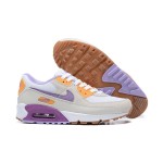 Nike Air Max 90 DM0029-102 - Beige Sneakers with Purple and Orange Highlights