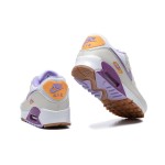 Nike Air Max 90 DM0029-102 - Beige Sneakers with Purple and Orange Highlights