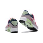 Nike Air Max 90 DM0035-500 - Multicolor Suede Sneakers with Vibrant Pink, Green & Navy Accents