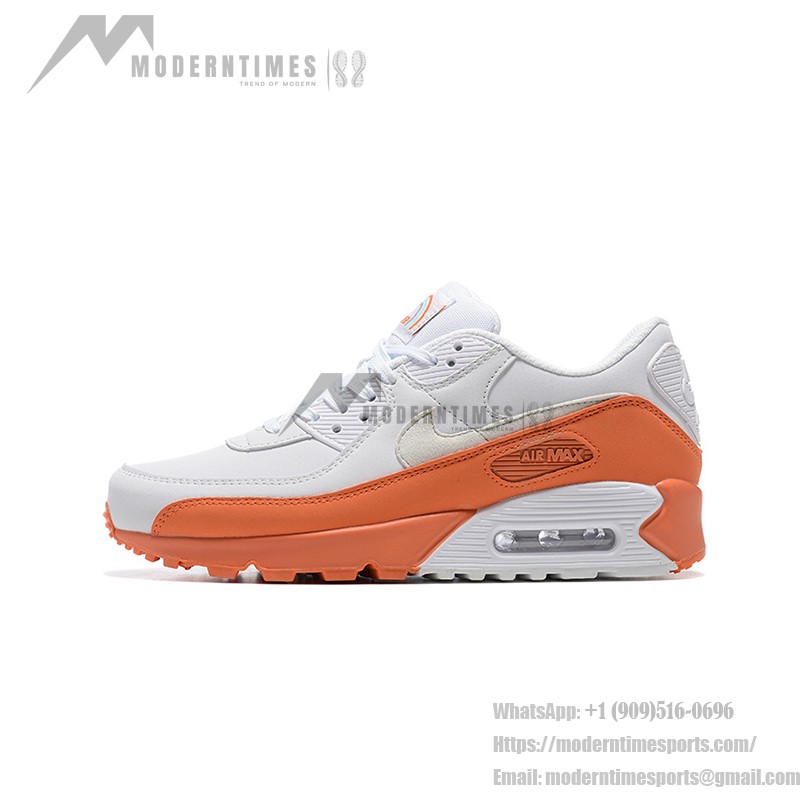 Nike Air Max 90 DM0958-100 - White and Orange Sneakers