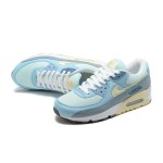 Nike Air Max 90 DM2829-001 - Light Blue Sneakers with Yellow Pastel Accents