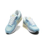 Nike Air Max 90 DM2829-001 - Light Blue Sneakers with Yellow Pastel Accents