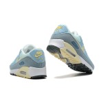 Nike Air Max 90 DM2829-001 - Light Blue Sneakers with Yellow Pastel Accents