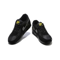 Nike Air Max 90 DO6706-001 - Black Sneakers with Grey Swoosh & Yellow Accents | Sleek Style & Maximum Comfort