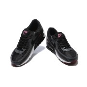 Nike Air Max 90 DQ4071-001 - Black & Grey Sneakers with Pink Accents | Sleek Comfort & Modern Style