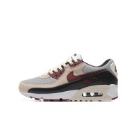 Nike Air Max 90 DQ4071-004 - Beige & Maroon Sneakers with Black Accents | Timeless Style for Everyday Comfort