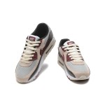 Nike Air Max 90 DQ4071-004 - Beige & Maroon Sneakers with Black Accents