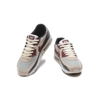 Nike Air Max 90 DQ4071-004 - Beige & Maroon Sneakers with Black Accents | Timeless Style for Everyday Comfort