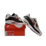 Nike Air Max 90 DQ4071-004 - Beige & Maroon Sneakers with Black Accents