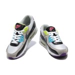 Nike Air Max 90 DR9900-100 - グレー、ブラック、ホワイトのマルチカラースニーカー、ネオンアクセント付き