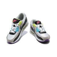 Nike Air Max 90 DR9900-100 - Multicolor Grey, Black & White Sneakers with Vibrant Neon Highlights | Iconic Comfort & Bold Style