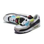 Nike Air Max 90 DR9900-100 - Multicolor Grey, Black & White Sneakers with Neon Highlights